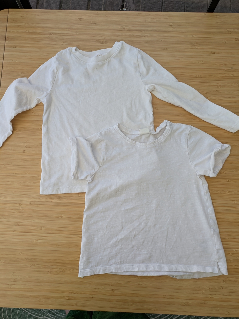 Kids' 4T Lot - 2 Plain White Tees